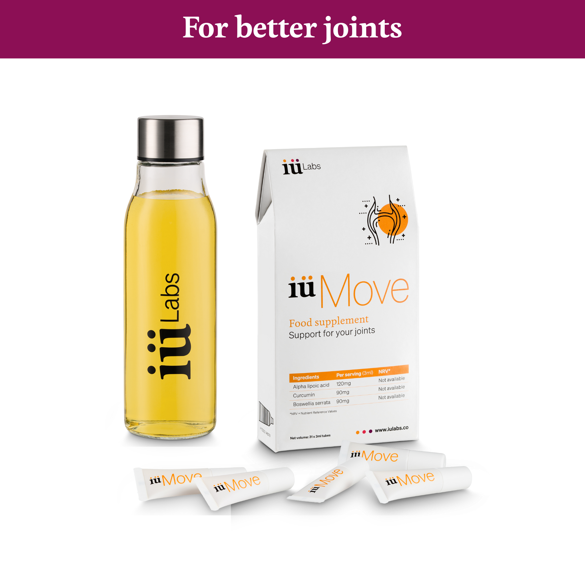 iumove, iulabs, joint health supplement drink, anti-inflammatory, nutritious