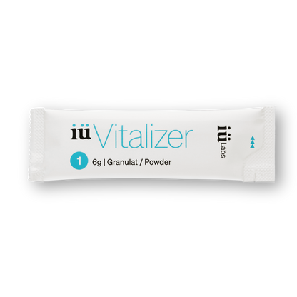white stick pack from the 7 day trial pack iüVitalizer from iüLabs, energy boost supplement, iuLabs, iuVitalizer