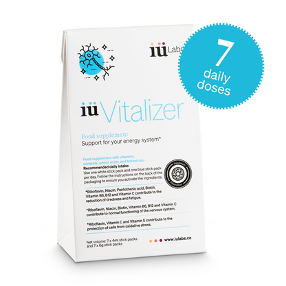 7 day trial pack of iüVitalizer from iüLabs, energy boost supplement, iuLabs, iuVitalizer